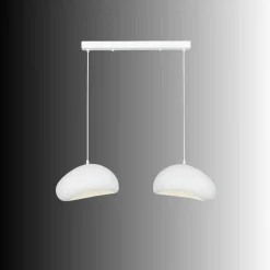Riippuvalaisin Linento Lighting Loval 30-2-C-Luna, 2-osainen, valkoinen
