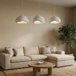 Riippuvalaisin Linento Lighting Loval Set-C-Luna, 3-osainen, valkoinen
