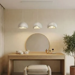 Riippuvalaisin Linento Lighting Loval Set-C-Luna, 3-osainen, valkoinen