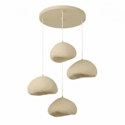 Riippuvalaisin Linento Lighting Loval Set-Lora-50-4-T-1001-Nua, 4-osainen, luonnonvalkoinen
