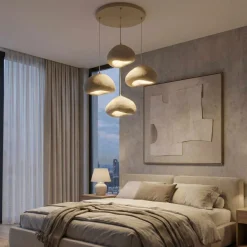 Riippuvalaisin Linento Lighting Loval Set-Lora-50-4-T-1001-Nua, 4-osainen, luonnonvalkoinen