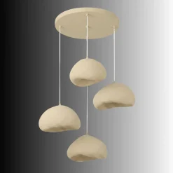 Riippuvalaisin Linento Lighting Loval Set-Lora-50-4-T-1001-Nua, 4-osainen, luonnonvalkoinen