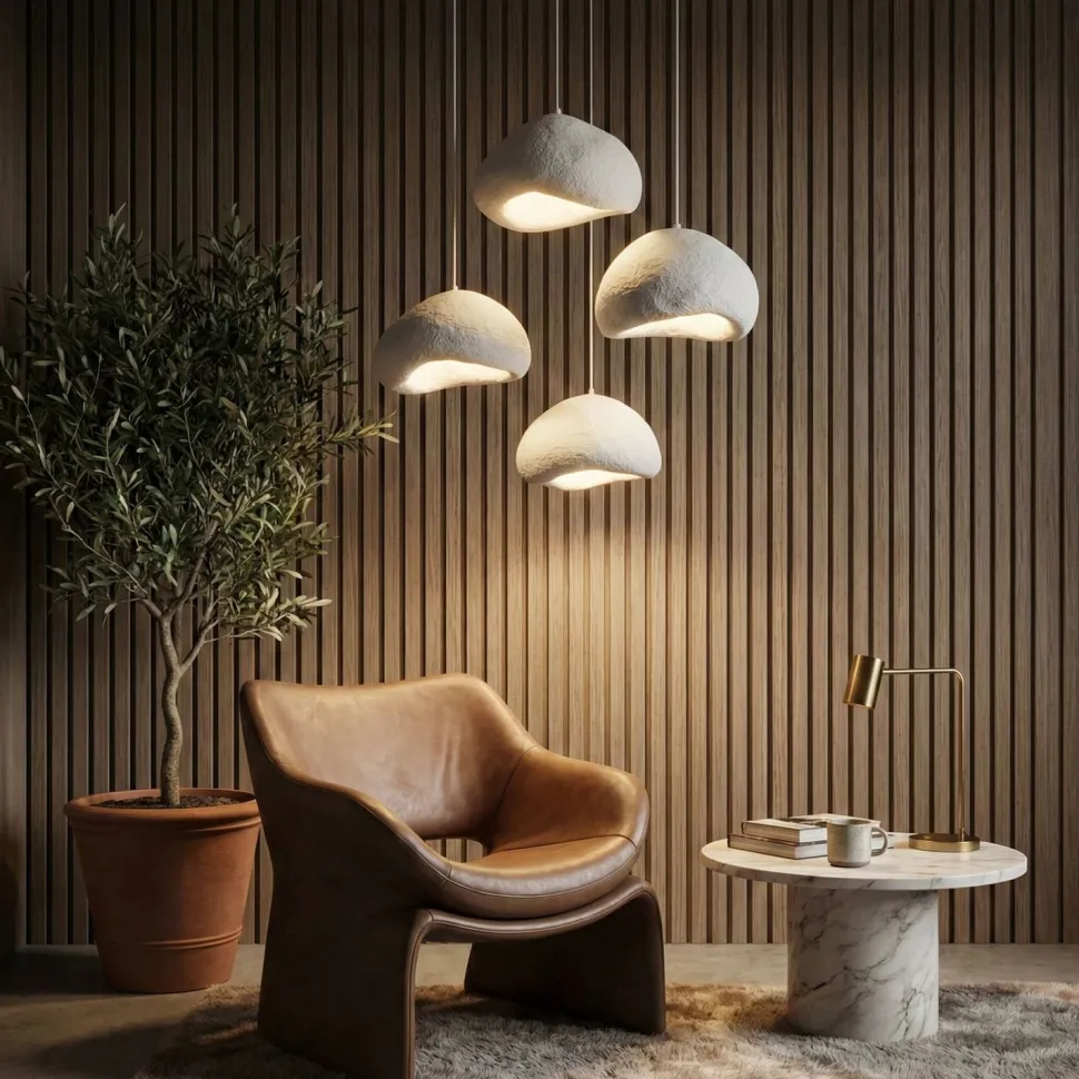 Riippuvalaisin Linento Lighting Loval Set-Lora-50-4-T-Nua, 4-osainen, valkoinen