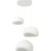 Riippuvalaisin Linento Lighting Loval Set-T-Luna, 3-osainen, valkoinen