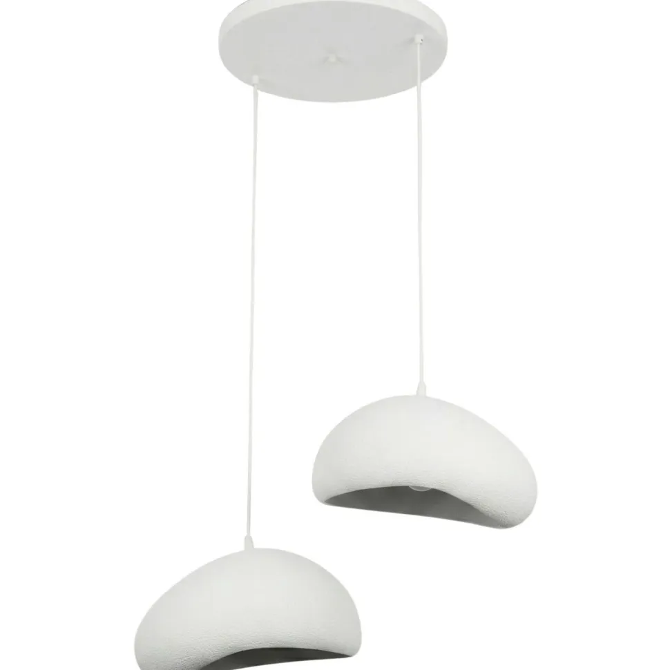 Riippuvalaisin Linento Lighting Loval 30-2-T-Luna, 2-osainen, valkoinen
