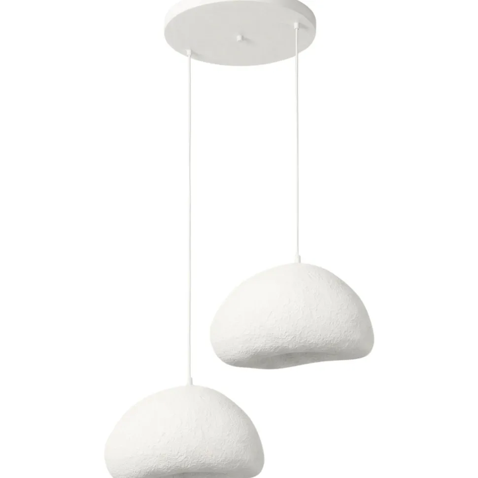 Riippuvalaisin Linento Lighting Loval 40-40-T-Nua, 2-osainen, valkoinen