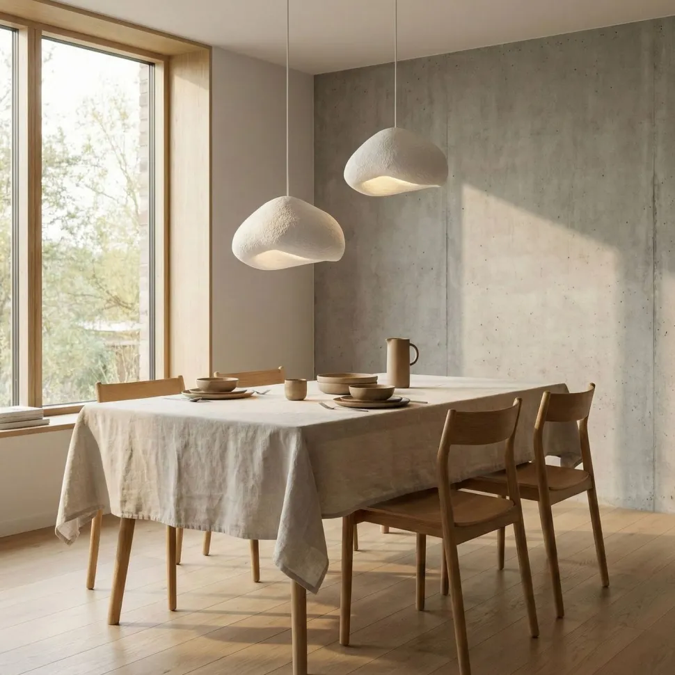 Riippuvalaisin Linento Lighting Loval 40-50-T-Nua 2-osainen valkoinen