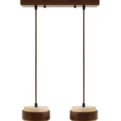 Riippuvalaisin Linento Lighting Lover B 2-osainen beige/saksanpähkinä