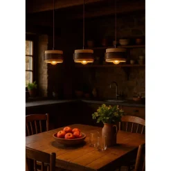 Riippuvalaisin Linento Lighting Lover C 3-osainen beige/saksanpähkinä