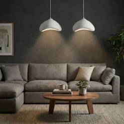Riippuvalaisin Linento Lighting Luna 30-2-C, 2-osainen, valkoinen