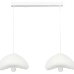 Riippuvalaisin Linento Lighting Luna 30-2-C, 2-osainen, valkoinen