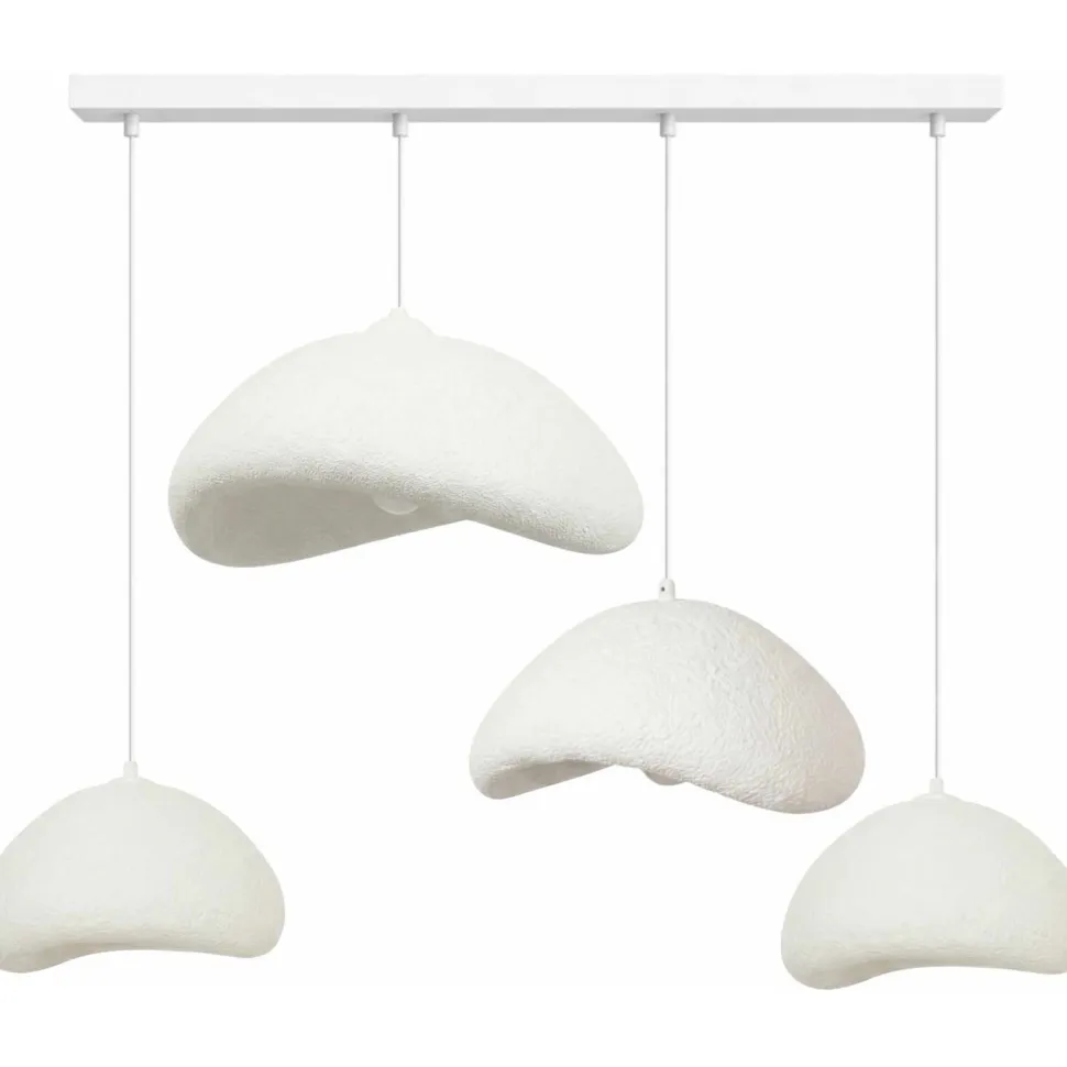 Riippuvalaisin Linento Lighting Luna Nua C, 4-osainen, valkoinen
