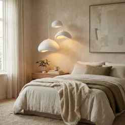 Riippuvalaisin Linento Lighting Luna Nua T, 3-osainen, valkoinen