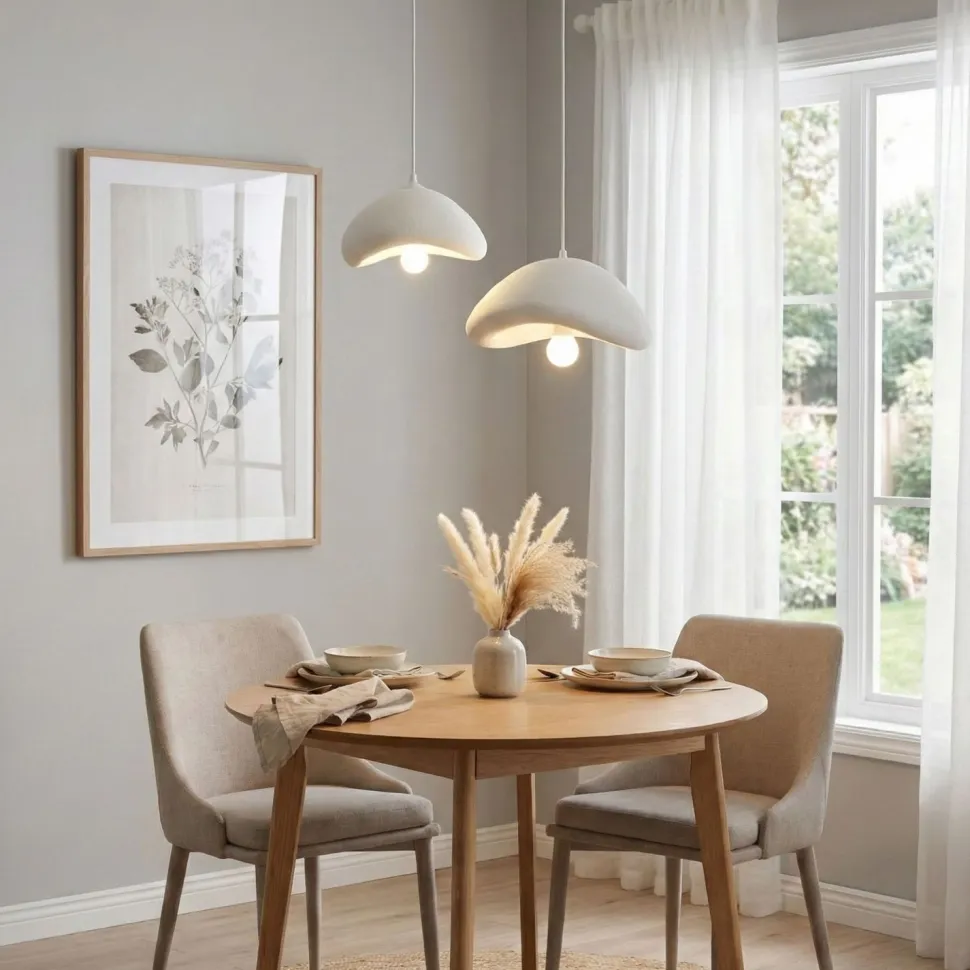 Riippuvalaisin Linento Lighting Luna 30-40-T-Nua, 2-osainen, säädettävä korkeus, valkoinen