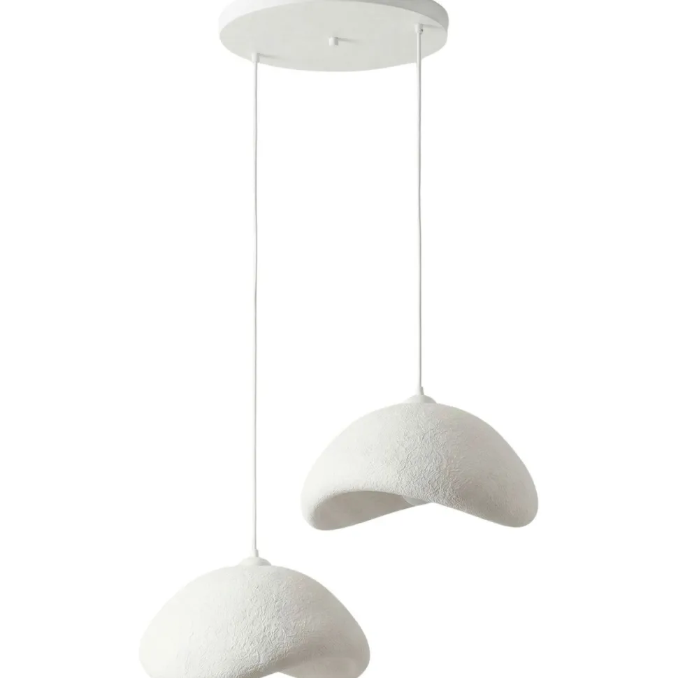 Riippuvalaisin Linento Lighting Luna 50-50-T-Nua, 2-osainen, valkoinen