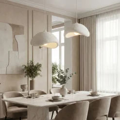 Riippuvalaisin Linento Lighting Luna 50-50-T-Nua, 2-osainen, valkoinen