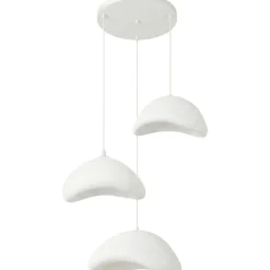 Riippuvalaisin Linento Lighting Luna T, 3-osainen, valkoinen