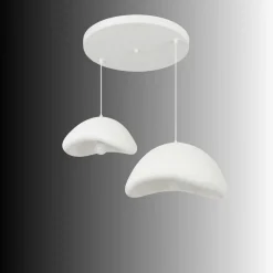 Riippuvalaisin Linento Lighting Luna 40-50-T, 2-osainen, valkoinen