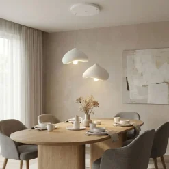 Riippuvalaisin Linento Lighting Luna 30-2-T, 2-osainen, valkoinen