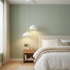Riippuvalaisin Linento Lighting Luna 30-2-T, 2-osainen, valkoinen