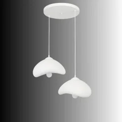 Riippuvalaisin Linento Lighting Luna 30-2-T, 2-osainen, valkoinen