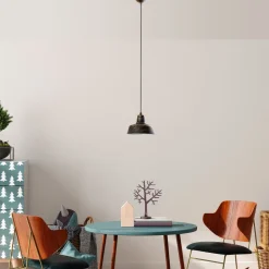 Riippuvalaisin Linento Lighting MEMATI-181RETRO-1, Ø19cm, tummanruskea