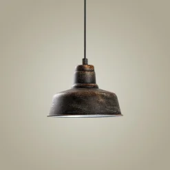 Riippuvalaisin Linento Lighting MEMATI-181RETRO-1, Ø19cm, tummanruskea