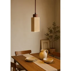 Riippuvalaisin Linento Lighting Mule, GU10, IP20, max. 10W, beige/pähkinä