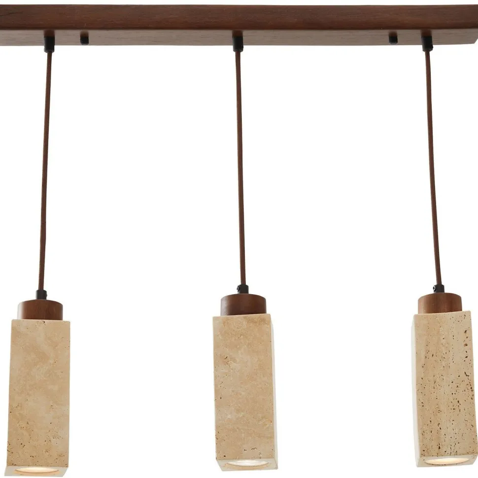 Riippuvalaisin Linento Lighting Mule-R, 3-osainen, GU10, IP20, max. 10W, beige/pähkinä