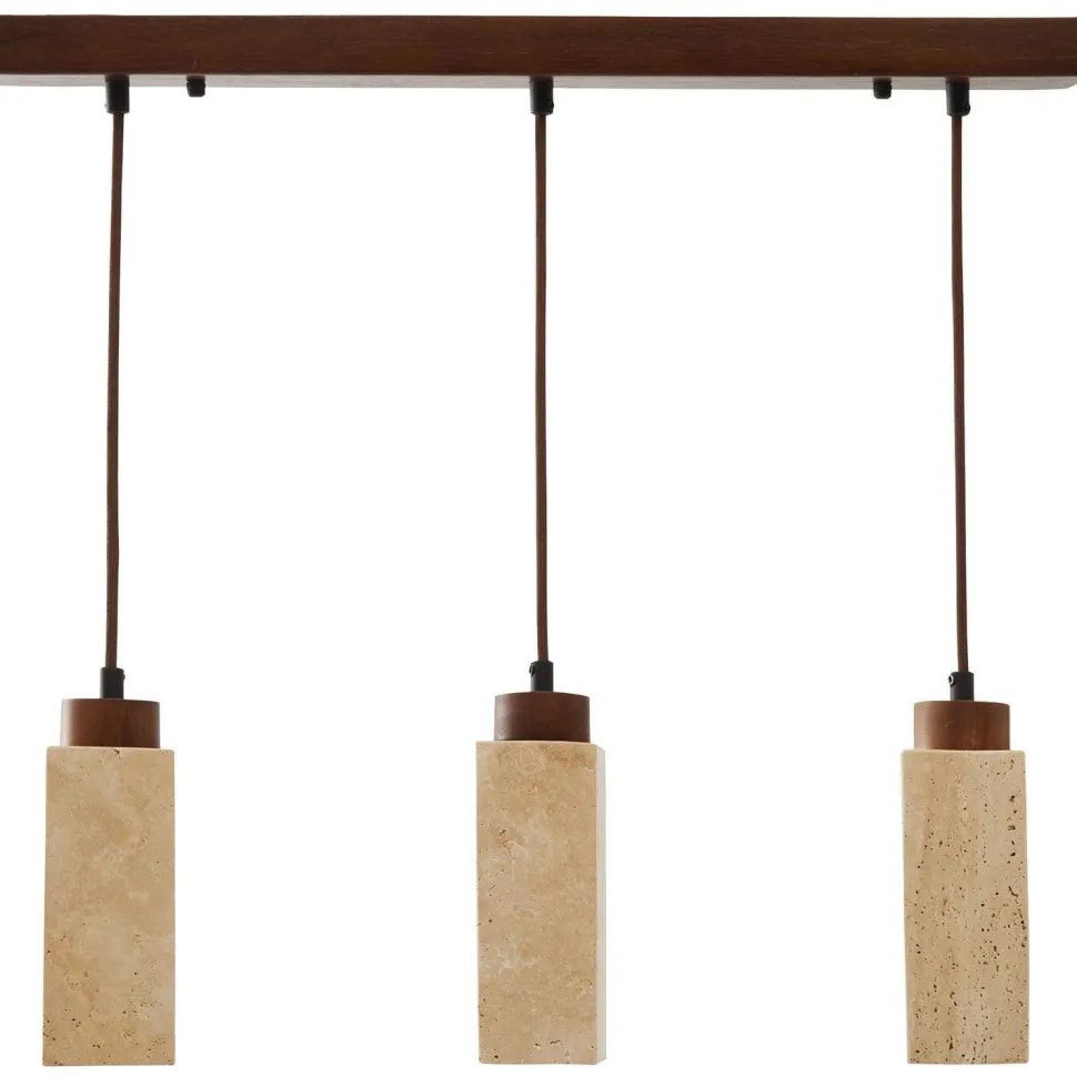 Riippuvalaisin Linento Lighting Mule-R, 3-osainen, GU10, IP20, max. 10W, beige/pähkinä
