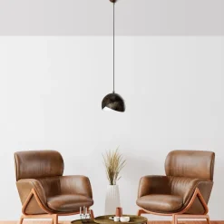 Riippuvalaisin Linento Lighting PACMAN-20-252-1-RETRO, Ø20cm, tummanruskea