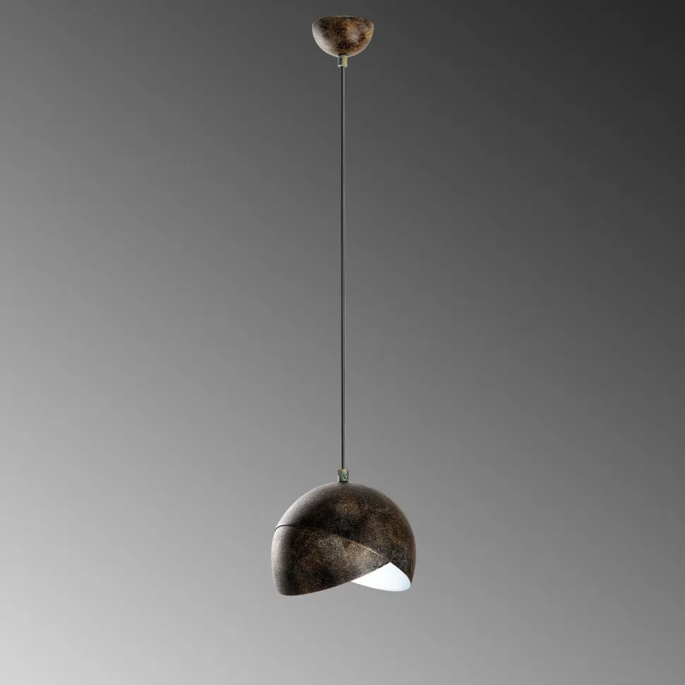Riippuvalaisin Linento Lighting PACMAN-20-252-1-RETRO, Ø20cm, tummanruskea