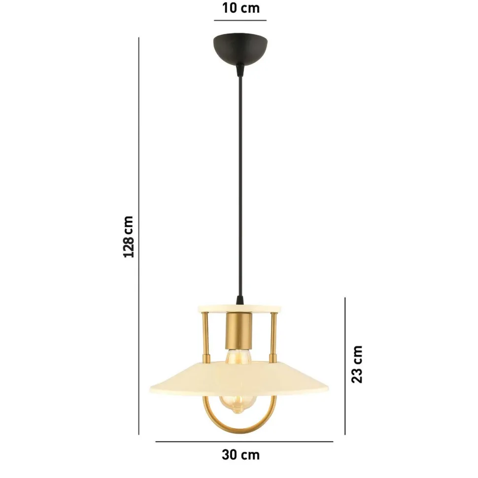 Riippuvalaisin Linento Lighting RT-39, Ø30cm, E27, max. 40W, IP20, valkoinen
