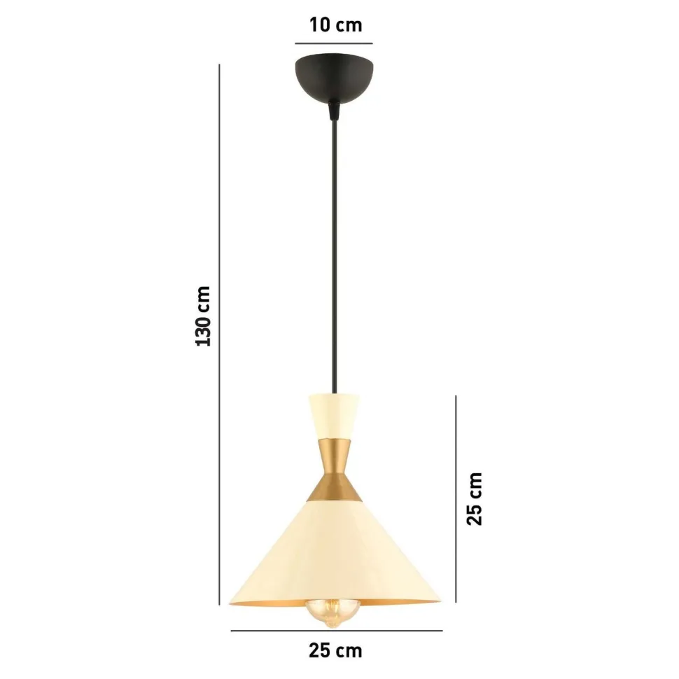 Riippuvalaisin Linento Lighting RT-18, Ø25cm, E27, max. 40W, IP20, valkoinen