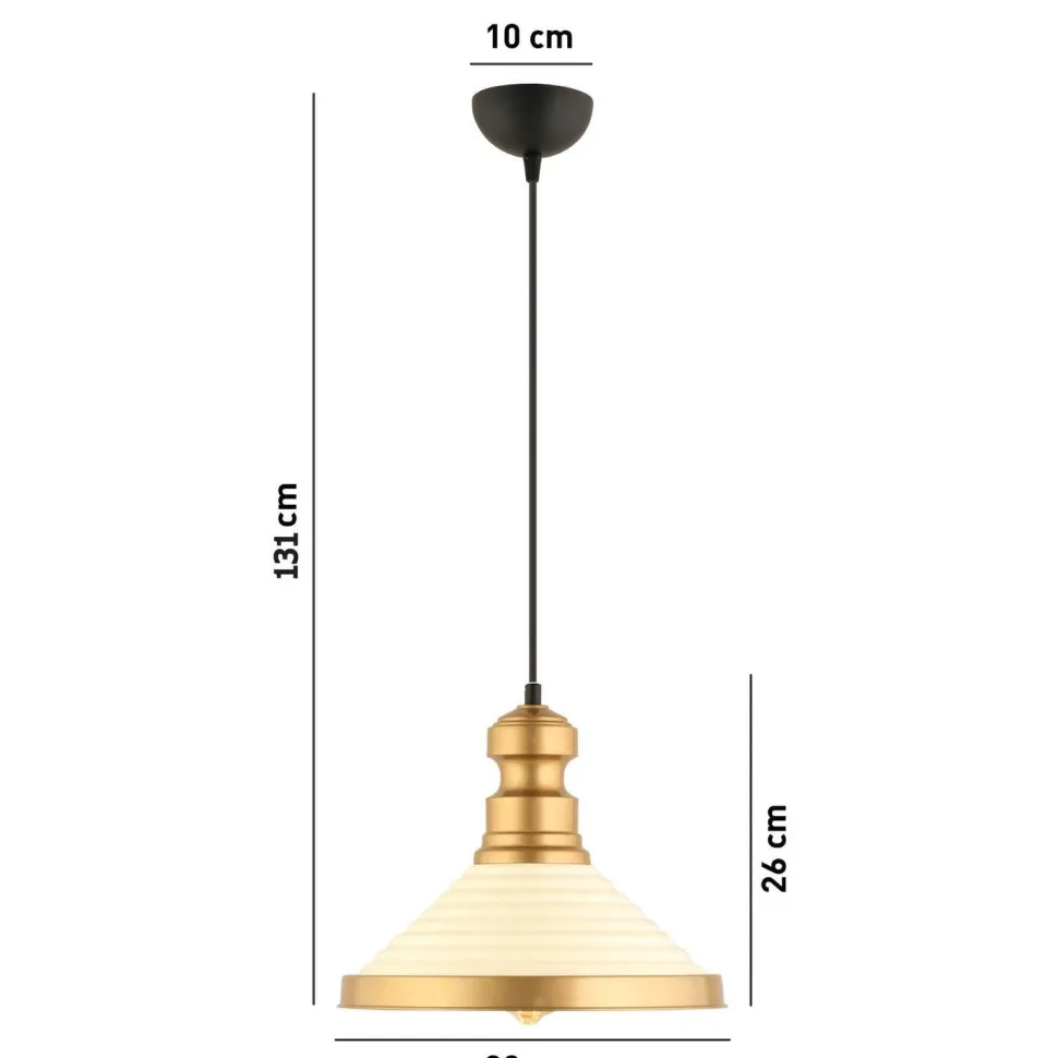Riippuvalaisin Linento Lighting RT-16, Ø30cm, E27, max. 40W, IP20, valkoinen