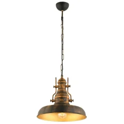 Riippuvalaisin Linento Lighting RT-7, Ø33cm, E27, max. 40W, IP20, vintage tummanruskea