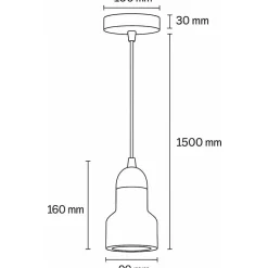 Riippuvalaisin Linento Lighting Swis beige/saksanpähkinä