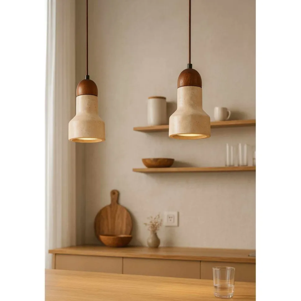 Riippuvalaisin Linento Lighting Swis beige/saksanpähkinä