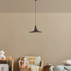 Riippuvalaisin Linento Lighting TOM-3531-RETRO, Ø30cm, tummanruskea