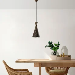 Riippuvalaisin Linento Lighting TOM-3541-RETRO, Ø19cm, tummanruskea