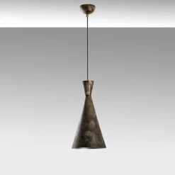 Riippuvalaisin Linento Lighting TOM-3541-RETRO, Ø19cm, tummanruskea