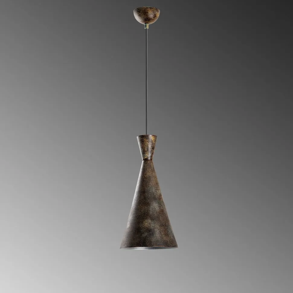 Riippuvalaisin Linento Lighting TOM-3541-RETRO, Ø19cm, tummanruskea