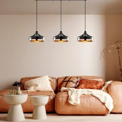 Riippuvalaisin Linento Lighting Yildo L-2531, 146cm, musta