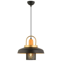Riippuvalaisin Linento Lighting YM-4, Ø32cm, E27, max. 40W, IP20, musta