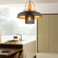 Riippuvalaisin Linento Lighting YM-4, Ø32cm, E27, max. 40W, IP20, musta