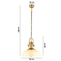 Riippuvalaisin Linento Lighting YM-10, Ø35cm, E27, max. 40W, IP20, valkoinen