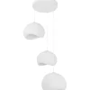 Riippuvalaisin Linento Lighting Yontu 3-osainen valkoinen