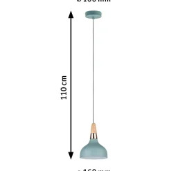Riippuvalaisin Paulmann Neordic Juna, 16cm, E14, vihreä