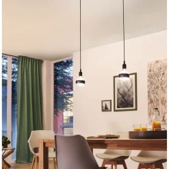 Riippuvalaisin Paulmann Neordic Ketil, IP44, E27, himmennettävä, musta