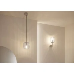 Riippuvalaisin Paulmann Ruya Ø15cm E14 max. 20W IP44 lasi/mattamusta
